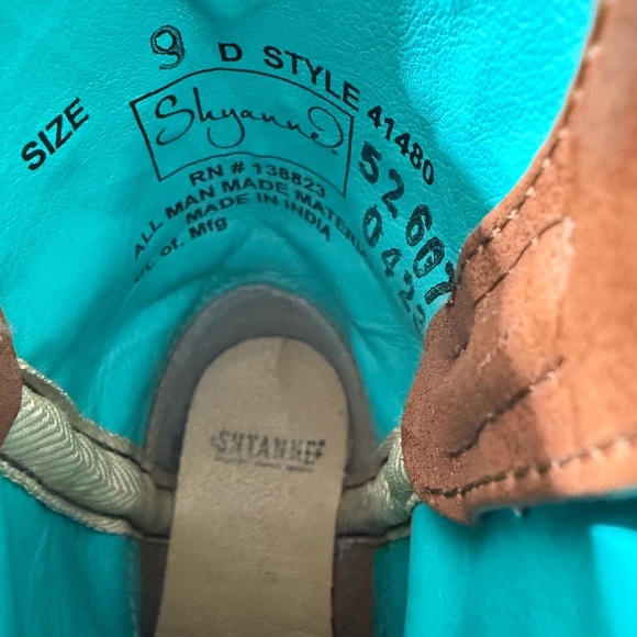 Shyanne Turquoise and Tan Western Boots - Picture 5 of 5